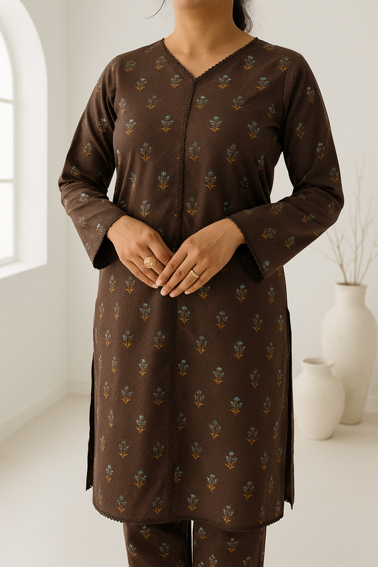 Mocha Elegance 2-Piece Suit | 004-BS