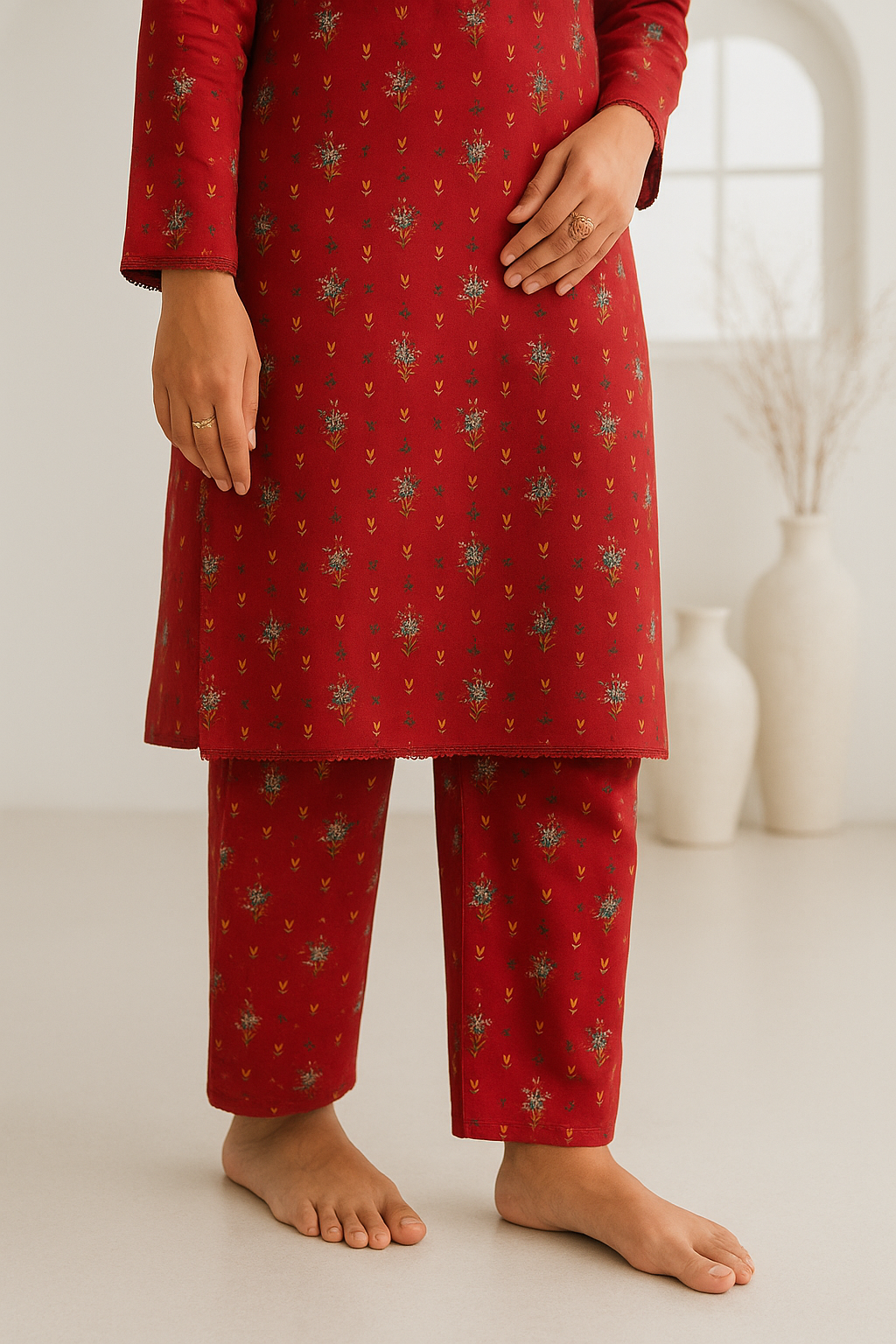 Crimson Charm 2-Piece Suit | 003-BS