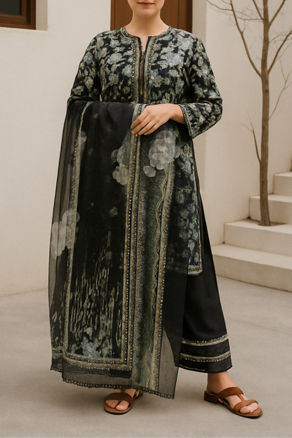 Noir Gulshan 3-Piece – BS-007