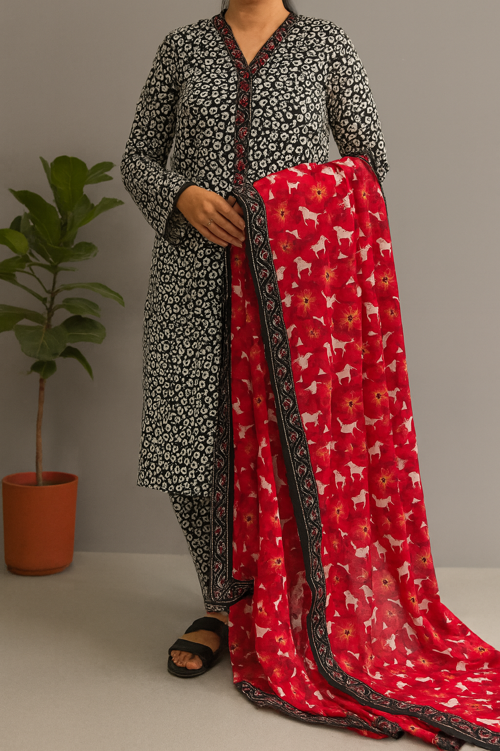 Surkh Saawan 3-Piece – BS-009