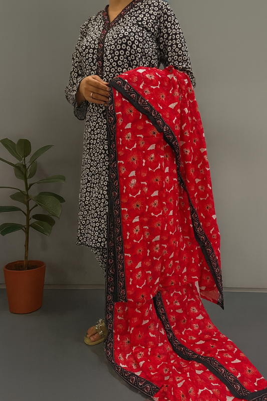 Surkh Saawan 3-Piece – BS-009