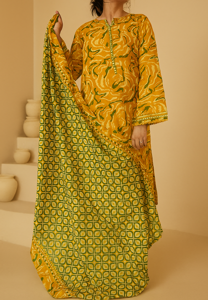 Zehra-e-Aftab 3-Piece – BS-011
