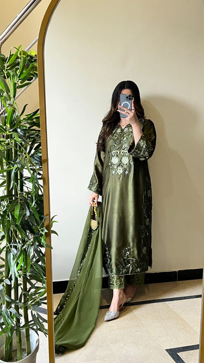 Zarnoor - 3 Piece - AS - 044