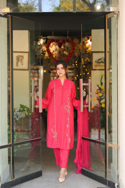 Gulaabi Noor - 3 Piece - AS-011