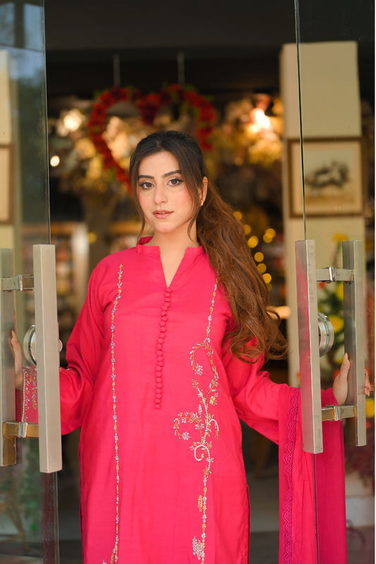 Gulaabi Noor - 3 Piece - AS-011