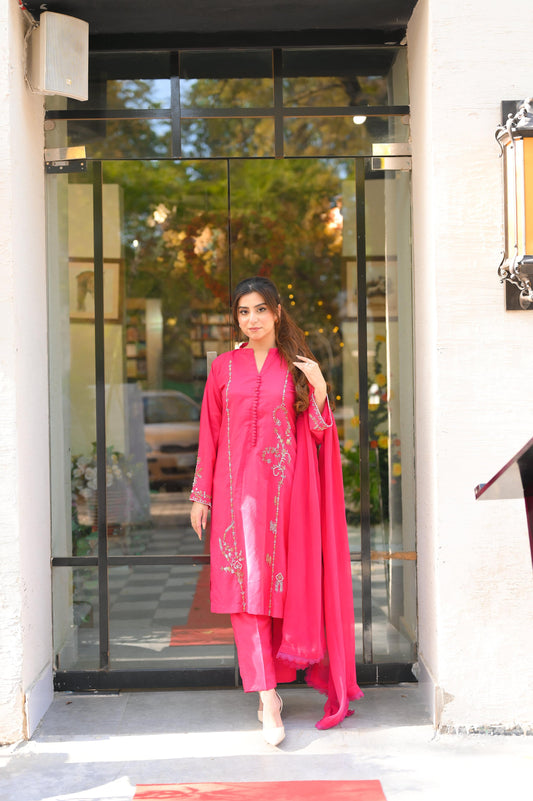 Gulaabi Noor - 3 Piece - AS-011