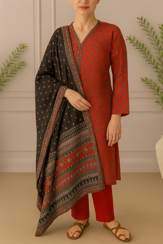 Rang-e-Laal 3-Piece - BS -003