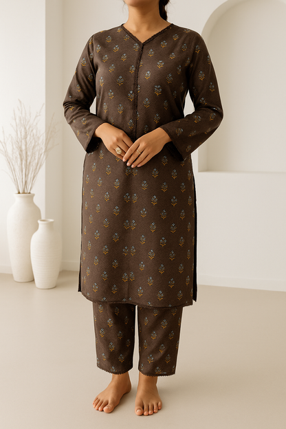 Mocha Elegance 2-Piece Suit | 004-BS