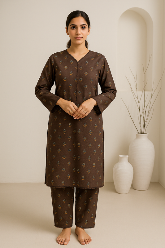 Mocha Elegance 2-Piece Suit | 004-BS