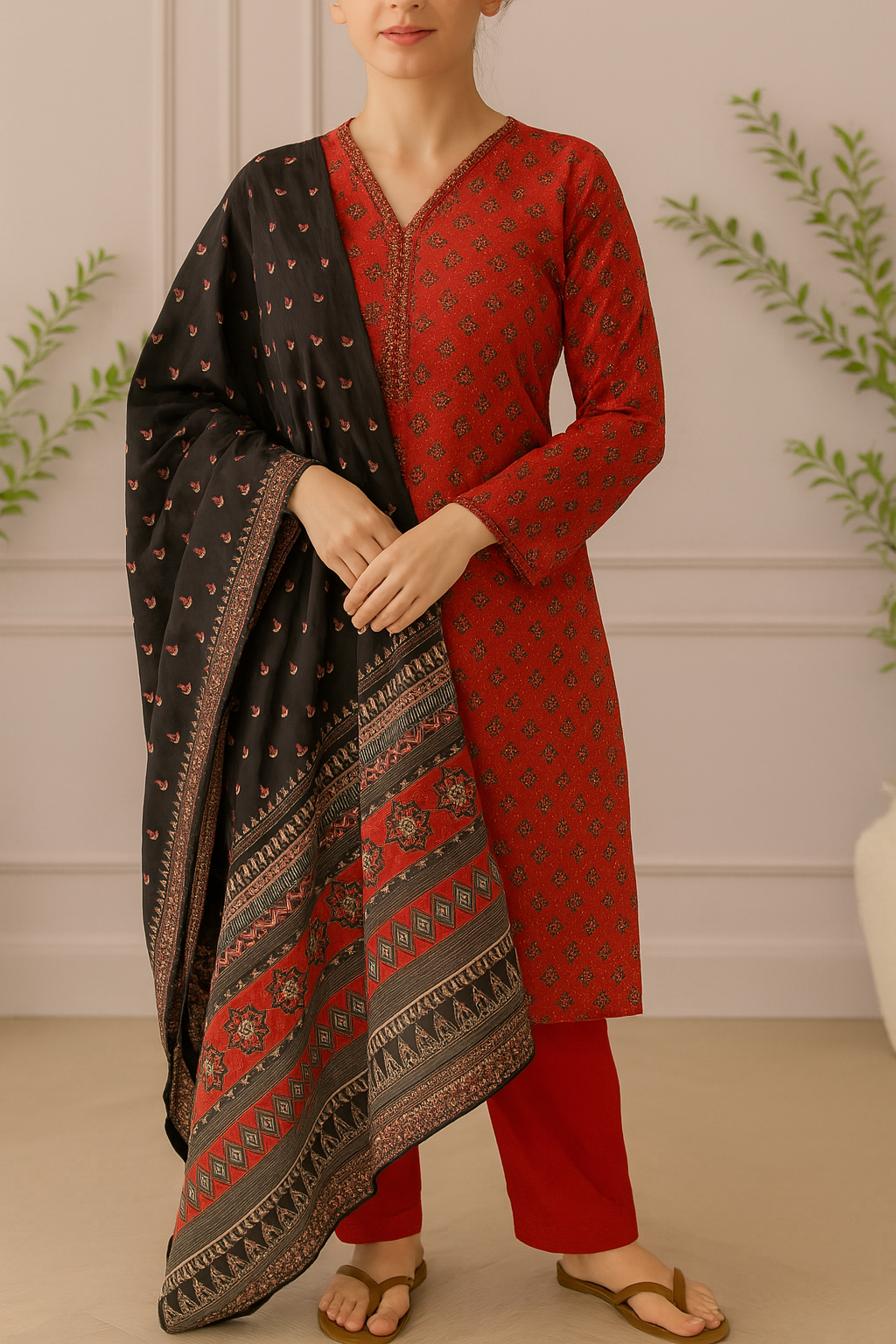 Rang-e-Laal 3-Piece - BS -003