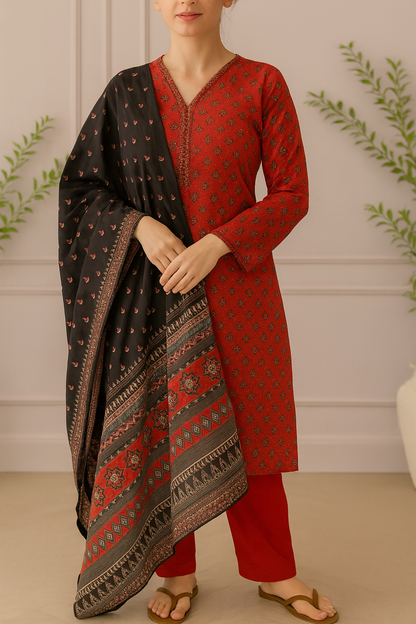 Rang-e-Laal 3-Piece - BS -003